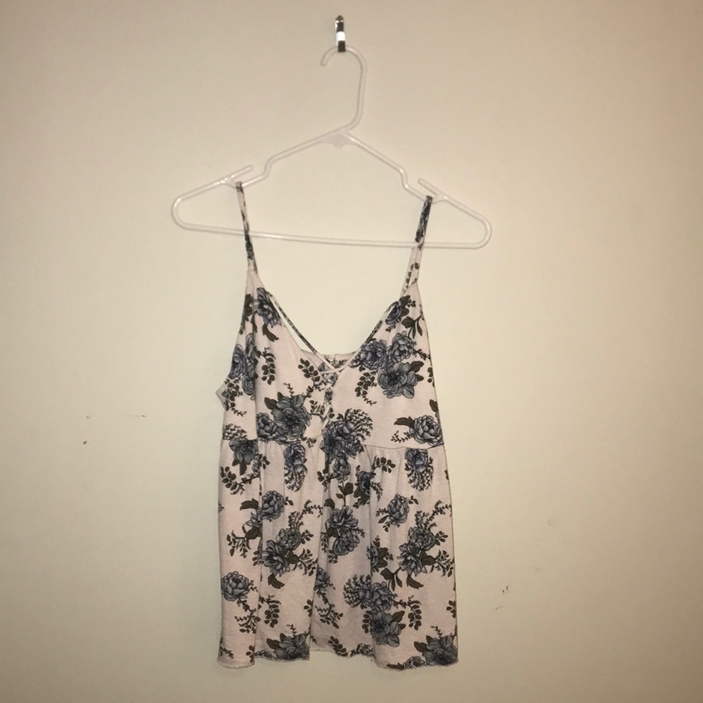 Floral American eagle tank top